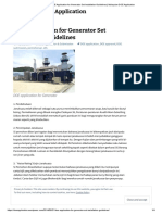 DOE Application For Generator Set Installation Guidelines - Malaysian DOE Application