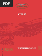 Moto Guzzi Factory Original V750ie Engine Manual