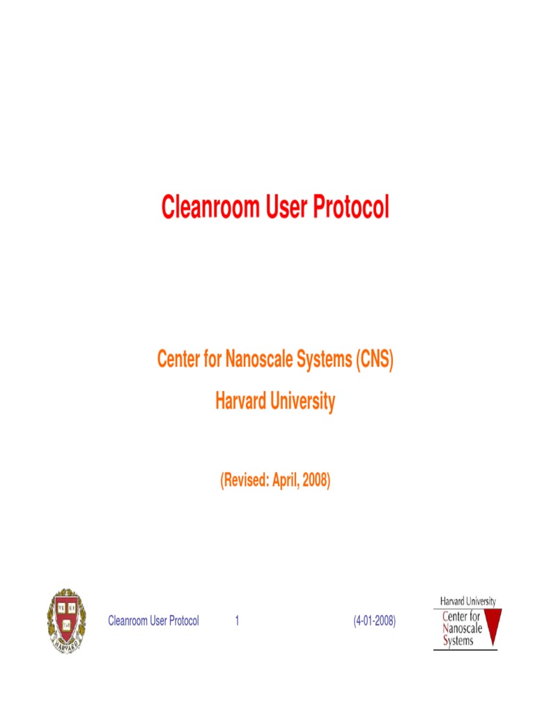 Cleanroom User Protocol PDF Clothing Dangerous Goods