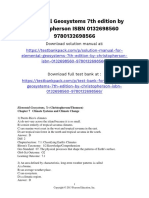 Elemental Geosystems 7th Edition Christopherson Test Bank 1