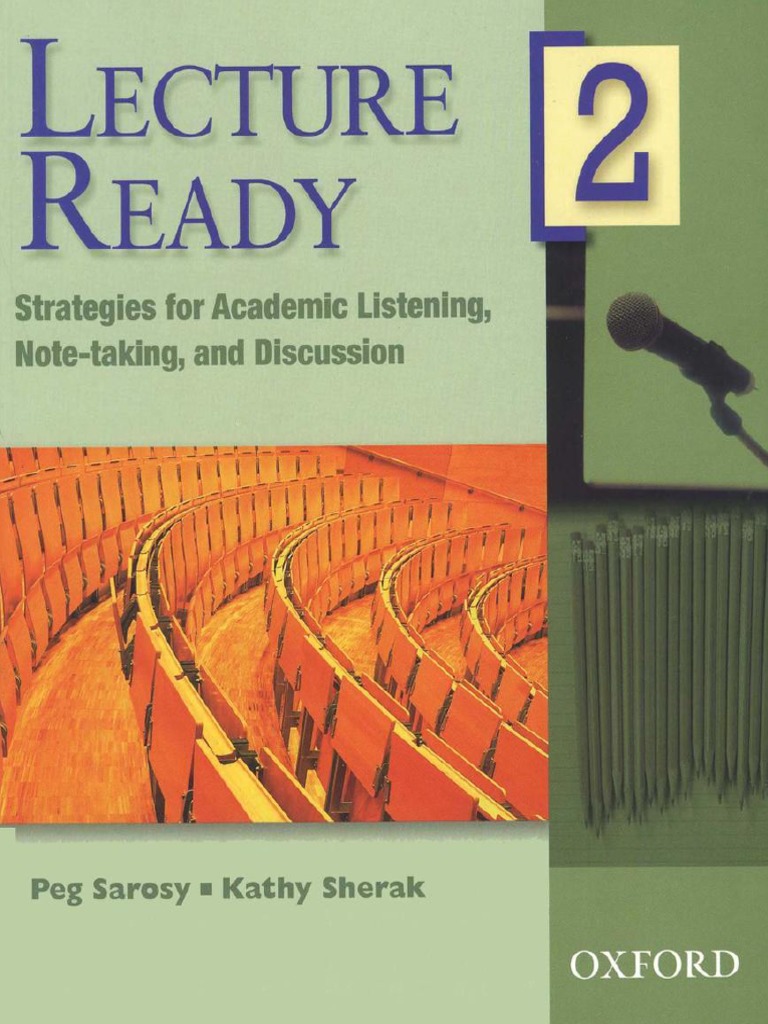Sarosy Peg Sherak Kathy Lecture Ready 2 Strategies For Academic ...