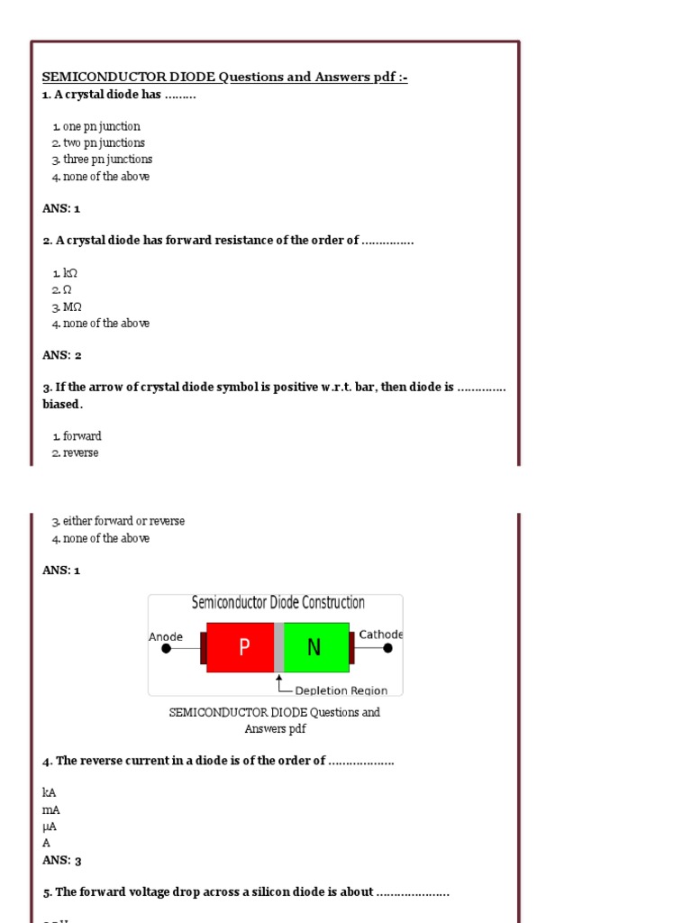 Electrical Engineering MCQ PDF Rectifier Ac Power