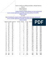 Business Analytics Data Analysis and Decision Making 6th Edition Albright Solutions Manual Download