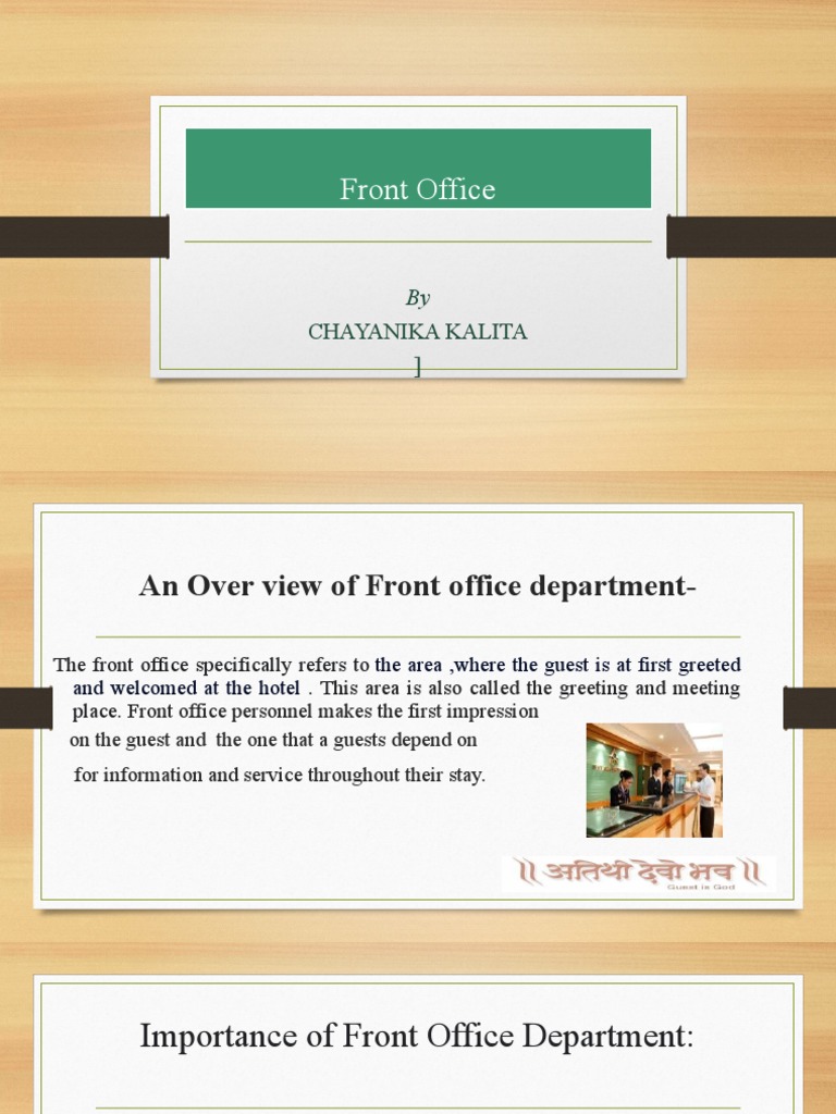 Front Office PDF