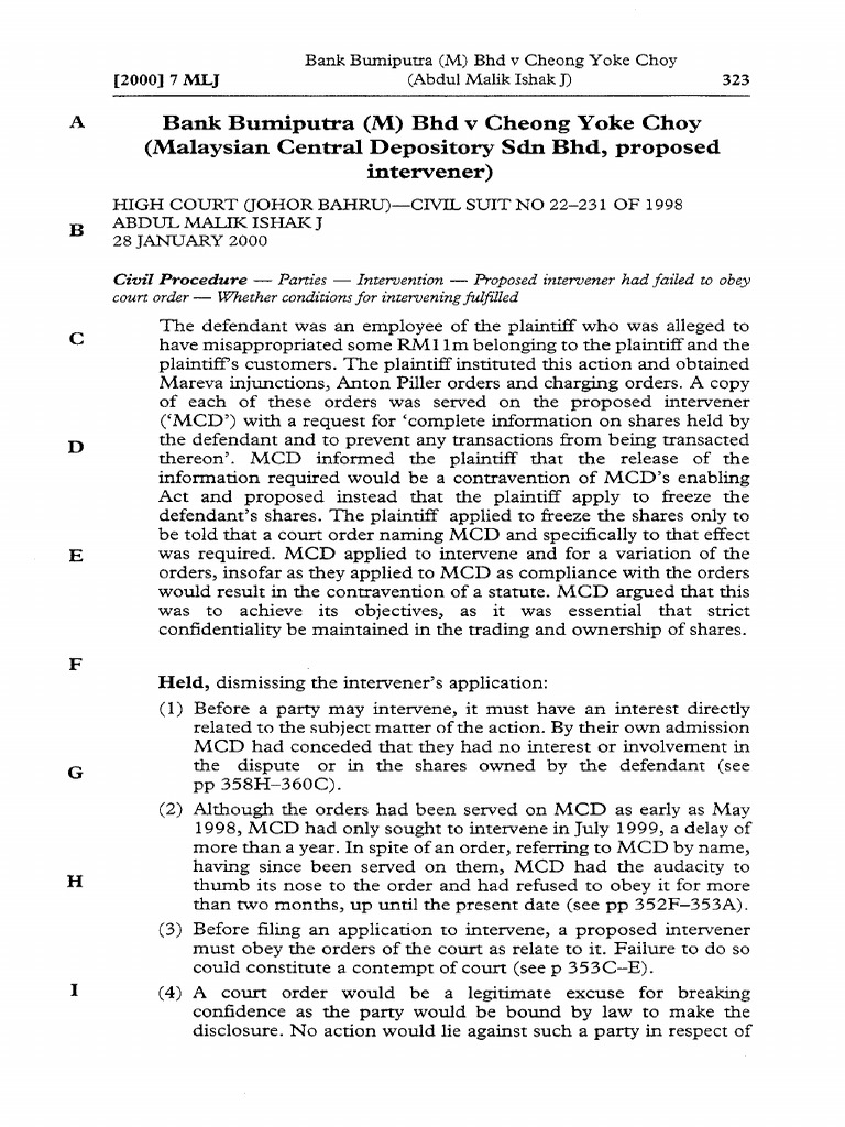 Bank bumiputra m bhd v cheong yoke choy malaysian central depository
