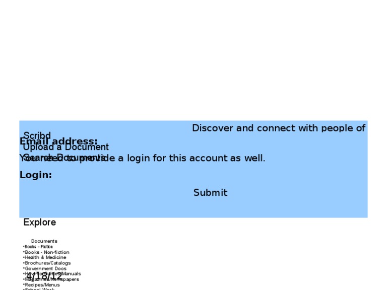 Scribd Document Upload and Sharing Guide | PDF | Social Science
