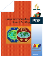 Summarize & Updated Church Heritage 2020 - 012204
