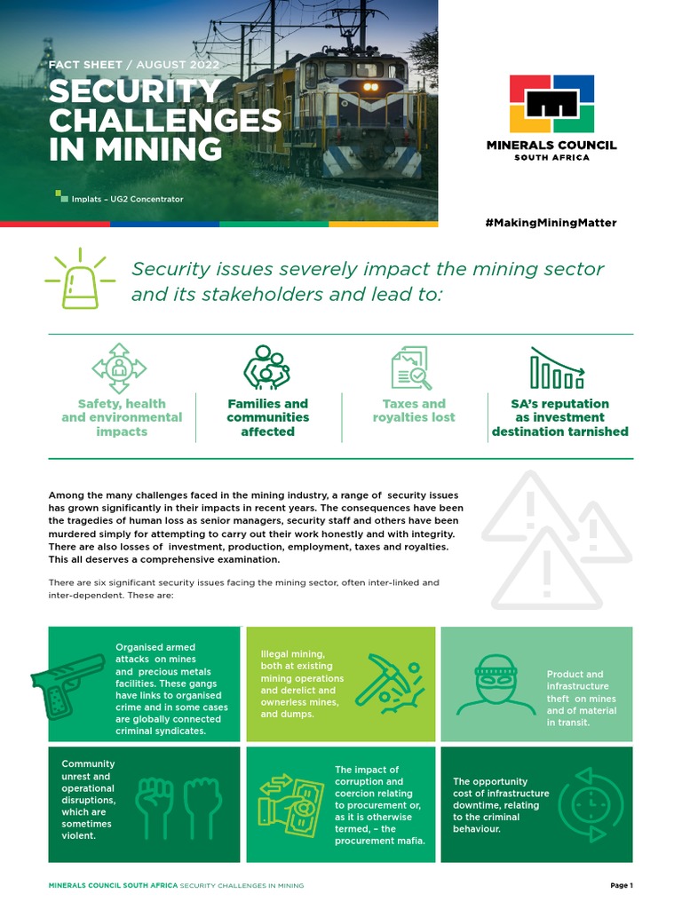 Security Challenges in Mining | PDF | Mining | Organized Crime