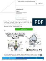 Medium Velocity Water Spray (MVWS) System - Electrical4U