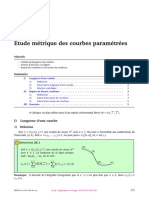 Etude Métrique Des Courbes