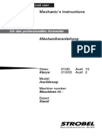 STROBEL 3100 Mechanics Instructions