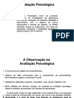 A Observação na Avaliação Psicológica