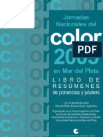 Jornadas Nacionales Del Color 2005 en Mar Del Plata. Libro Digitalizado
