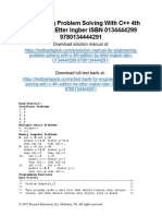 Engineering Problem Solving With C++ 4th Edition Etter Solutions Manual 1