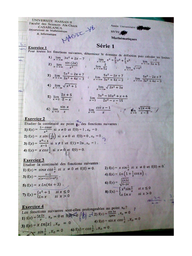 Td Mathématique Pdf