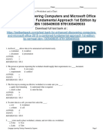 Enhanced Discovering Computers and Microsoft Office 2013 A Combined Fundamental Approach 1st Edition Vermaat Test Bank 1