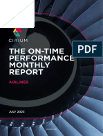 The On-Time Performance Monthly Report - Airlines-July 2023