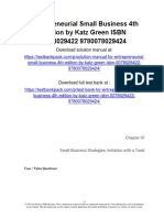 Entrepreneurial Small Business 4th Edition Katz Test Bank 1