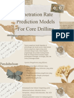 Penetration Rate Prediction Models For Core Drilling