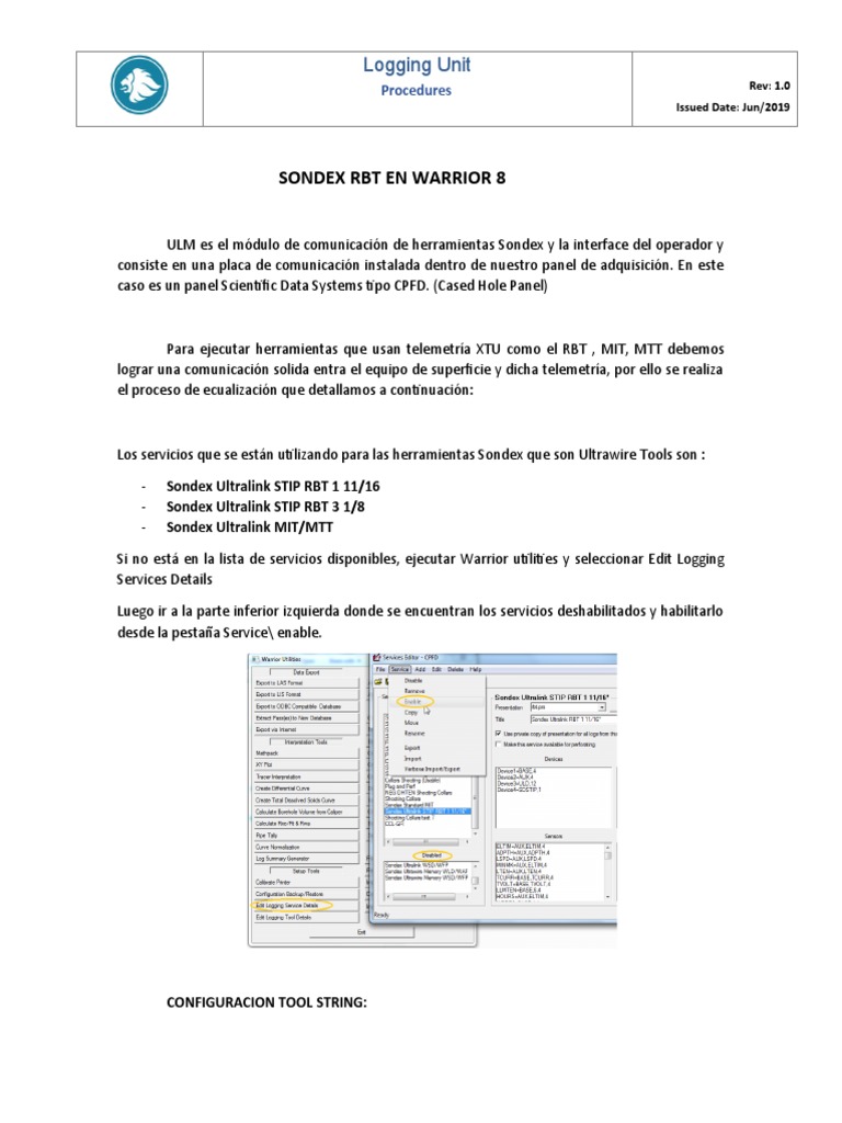 Procedimientos de Ecualización para Sondex | PDF