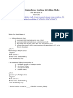 Environment Science Issues Solutions 1st Edition Molles Test Bank 1