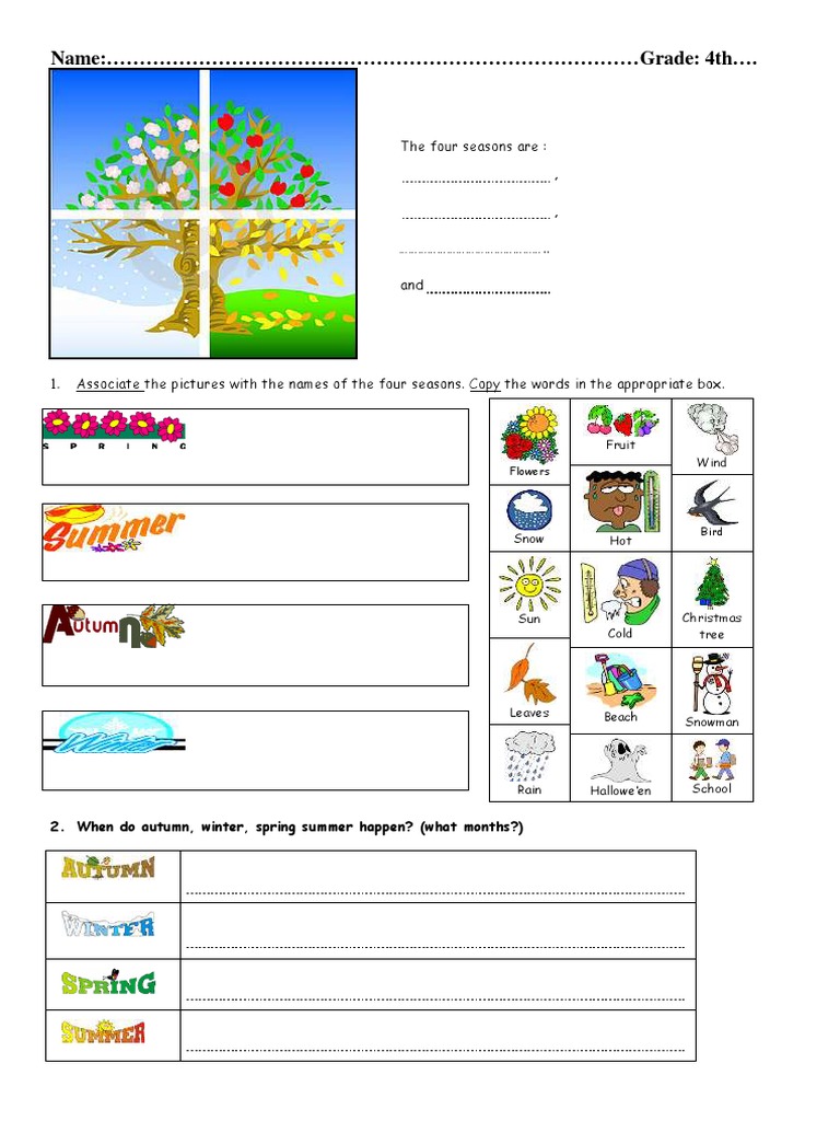 Seasons of The Year | PDF