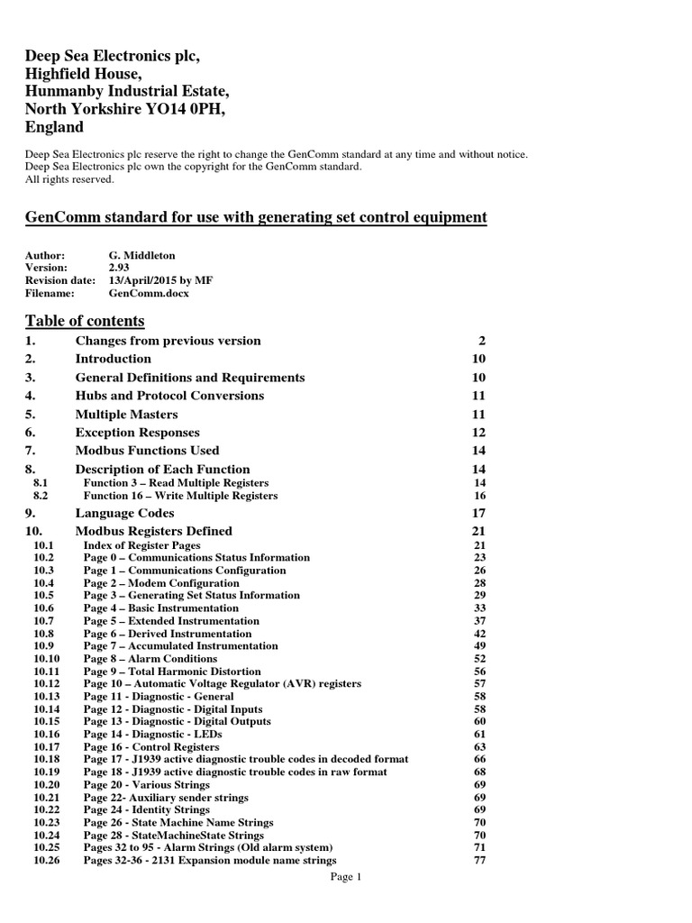 Tabela Modbus RTU RS485 | PDF | Bit | Computing