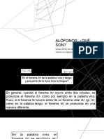 CLASE 4 - Alófonos Consonanticos