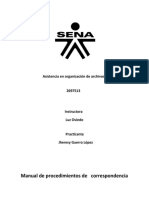 Manual de Procedimientos de Correspondencia SENA