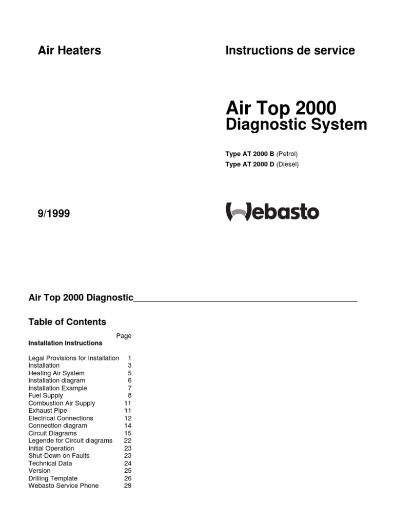 Air top 2000 diagnostic system pdf