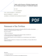 A Phenomenological Study On The Presence of Modern (Research Paper)