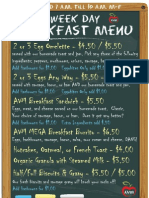 New Weekday Breakfast Menu 10.1.2011