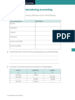 Introduction To Accounting Worksheet