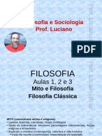 1 - FILOSOFIA CLÁSSICA - Origem, Fases e Pré-Socráticos - Prof.Luciano Brito