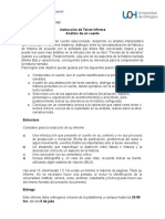 Instrucción de Tercer Informe de Unidad IV