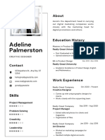 Black & White Minimalistic Professional Resume