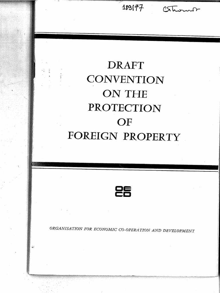 Draft Convention On The Protection of Property OECD | PDF