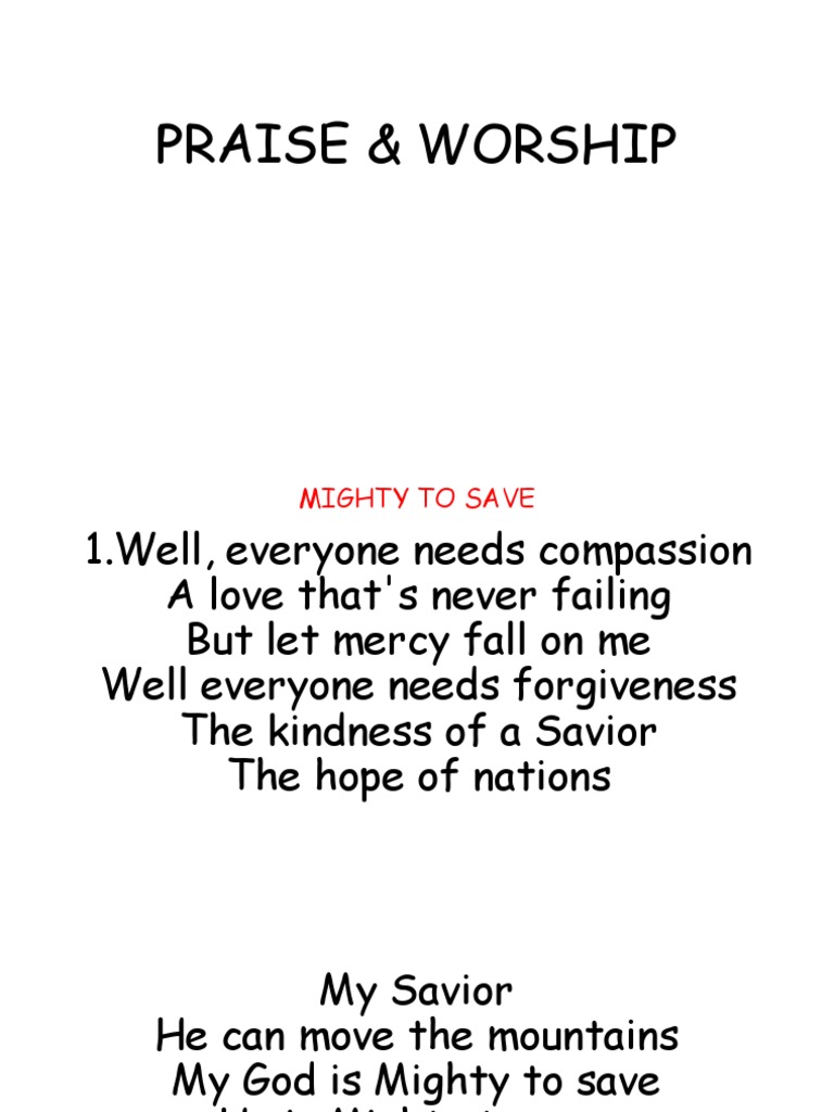 Praise & Worship | PDF