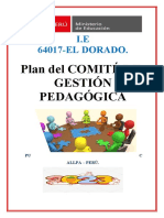 PLAN DE COMITE DE GESTIÓN PEDAGÓGICA.