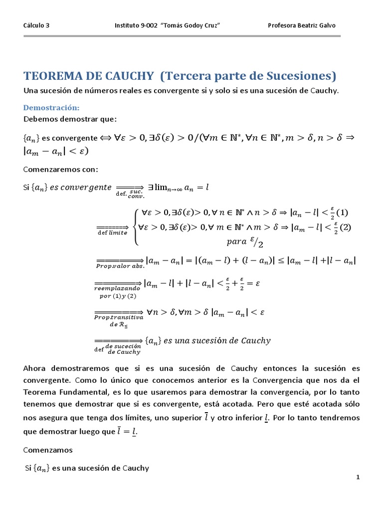 3 c lculo iii sucesiones parte 3 teorema de cauchy pdf
