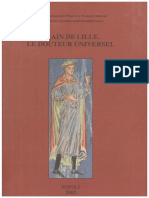 Alain de Lille, Le Docteur Universel Philosophie, Théologie Et Littérature Au XIIe Siècle Par Jean-Luc Solère, Anca Vasiliu, Alain Galonnier