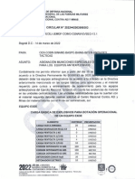 Circular 2022442003999303 Asignacion de Municiones Especiales de Ingenieros