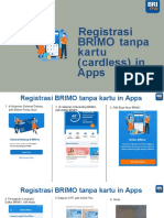 Flow Registrasi BRIMO Tanpa Kartu in Apps