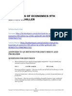 Essentials of Economics 9th Edition Schiller Solution Manual 1