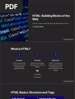 HTML Building Blocks of The Web