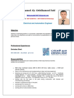 Mohamed Aly Abdelhameed Said: Electrical and Automation Engineer