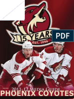 2011-12 Phoenix Coyotes Media Guide