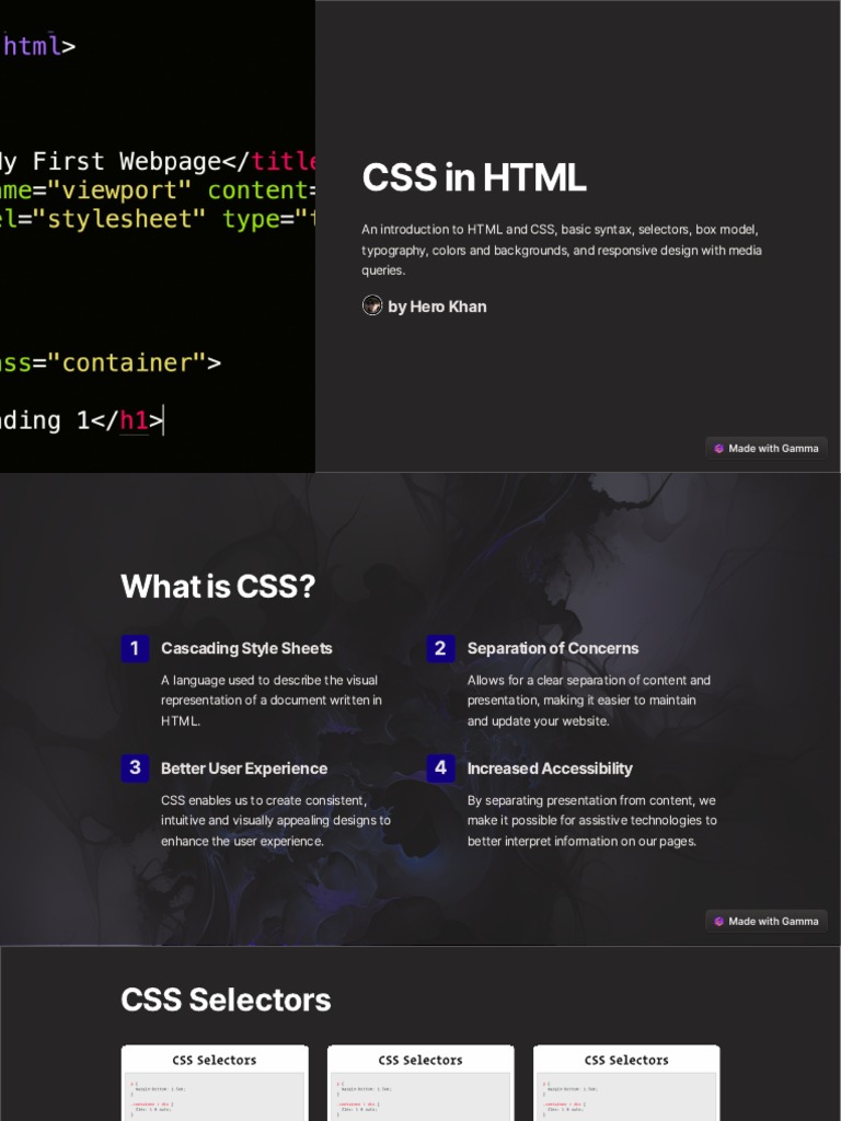 CSS in HTML | PDF | Human Communication | Cyberspace