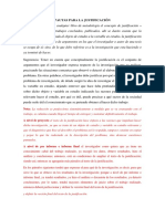 Pautas para La Justificación