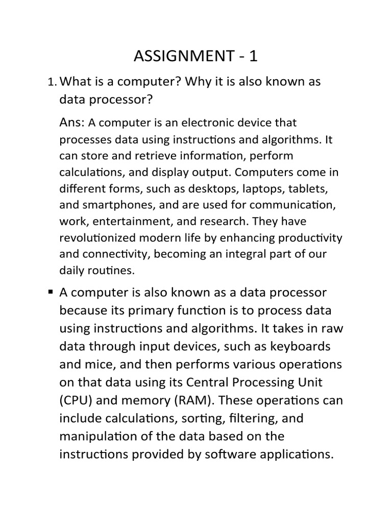 Understanding Computers and Data Processing | PDF | Art | Technology ...